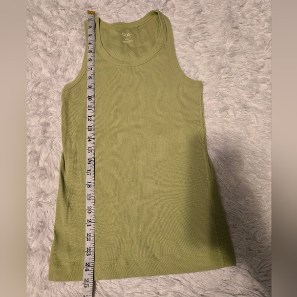 Cos Ribbed Tank Top Women's Size Small Color Light Green - Picture 3 of 7